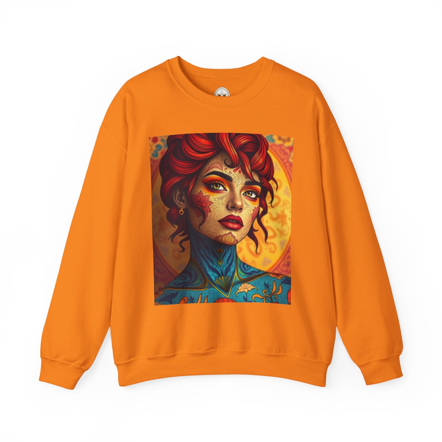 Unisex Heavy Blend™ Crewneck Sweatshirt, Aquarius, Zodiac v2, Sexy Pattern