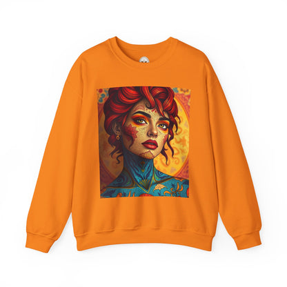 Unisex Heavy Blend™ Crewneck Sweatshirt, Aquarius, Zodiac v2, Sexy Pattern