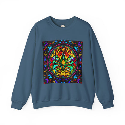 Unisex Heavy Blend™ Crewneck Sweatshirt, Glass 1, Scorpio Zodiac Design