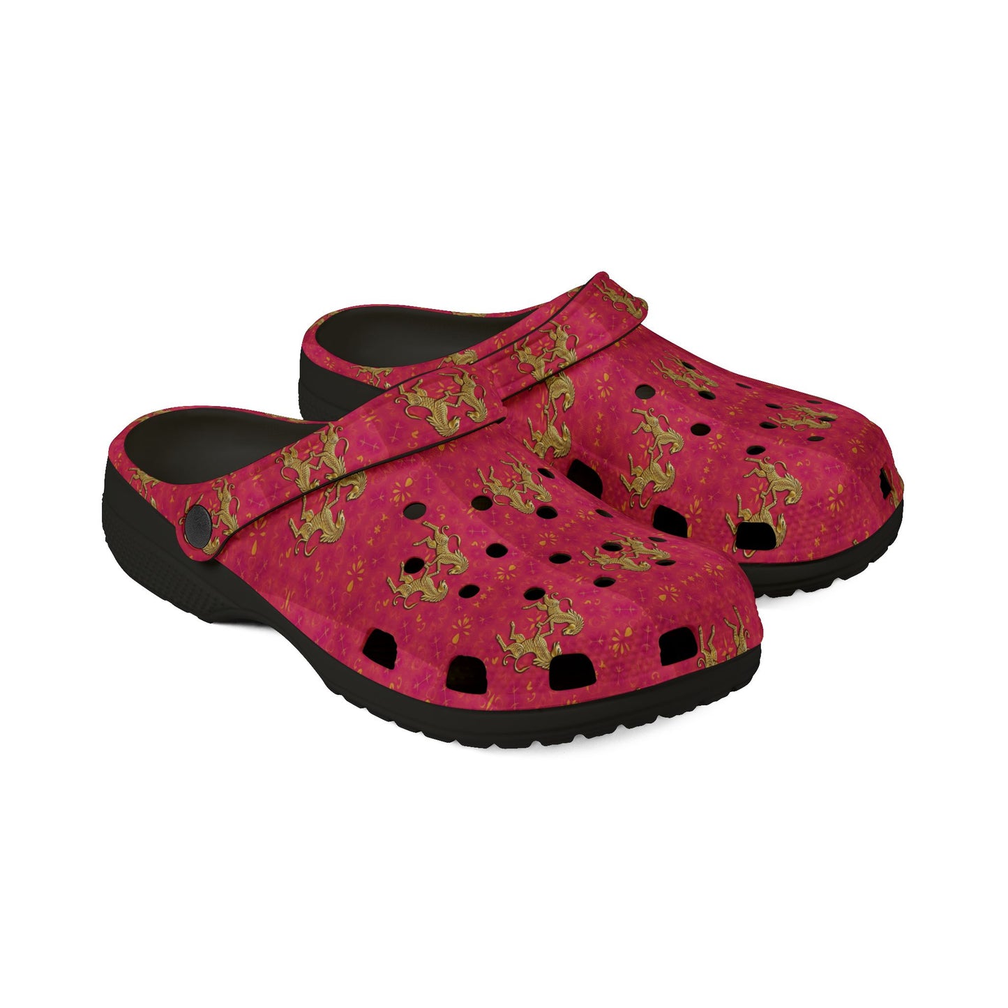 EVA Foam Rubber Shoes, (AOP), Gemini, Zodiac v1, Pattern