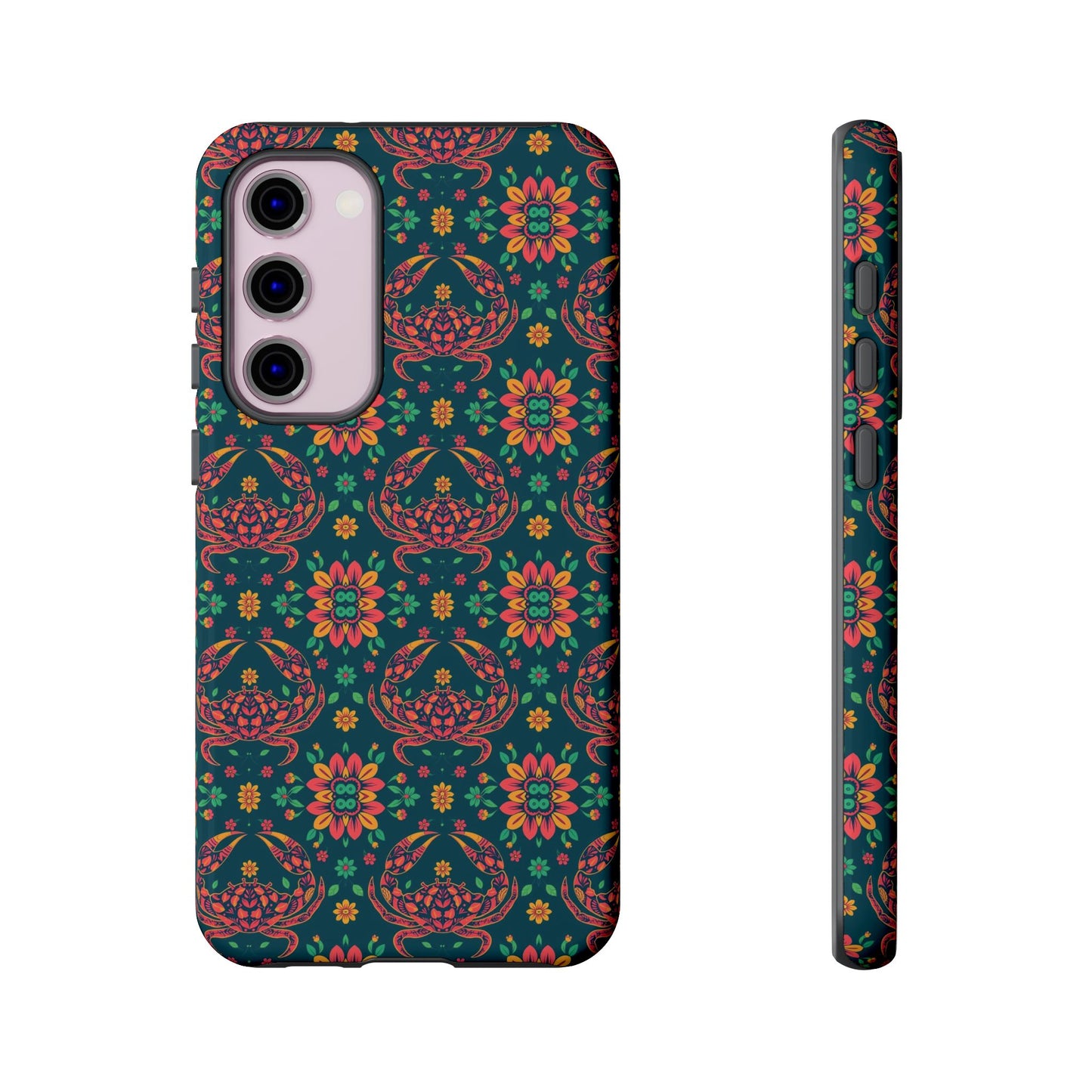 Tough Cases, Cancer, Zodiac v4, Flower Pattern