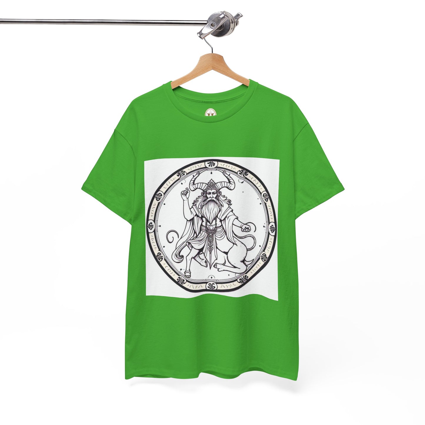 Unisex Heavy Cotton T-Shirt, Bull Centaur, Taurus Zodiac Design