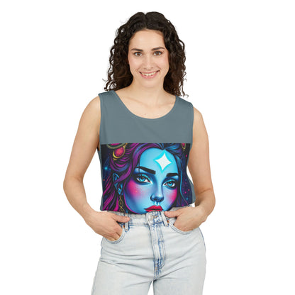 Unisex Garment-Dyed, Tank Top, Gemini, Pop Art, 100% US cotton
