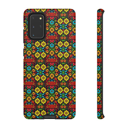 Tough Cases, Cancer, Zodiac v2, Flower Pattern