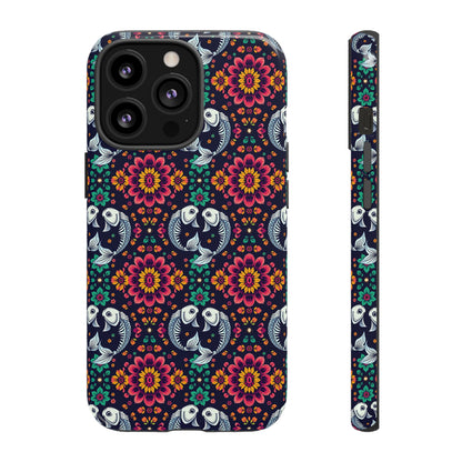 Tough Cases, Pisces, Zodiac v4, Flower Pattern