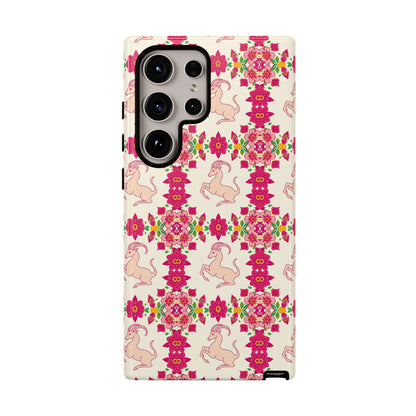 Tough Cases, Capricorn, Zodiac v3, Flower Pattern