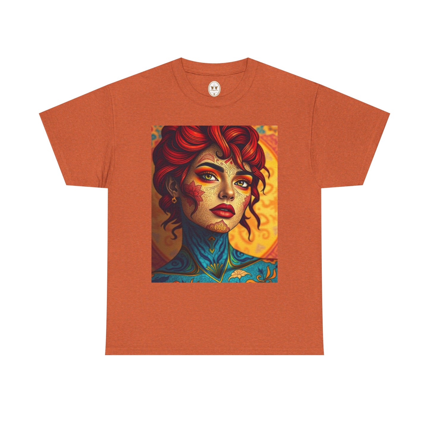 Unisex Heavy Cotton T-Shirt, Aquarius, Zodiac, Sexy Art