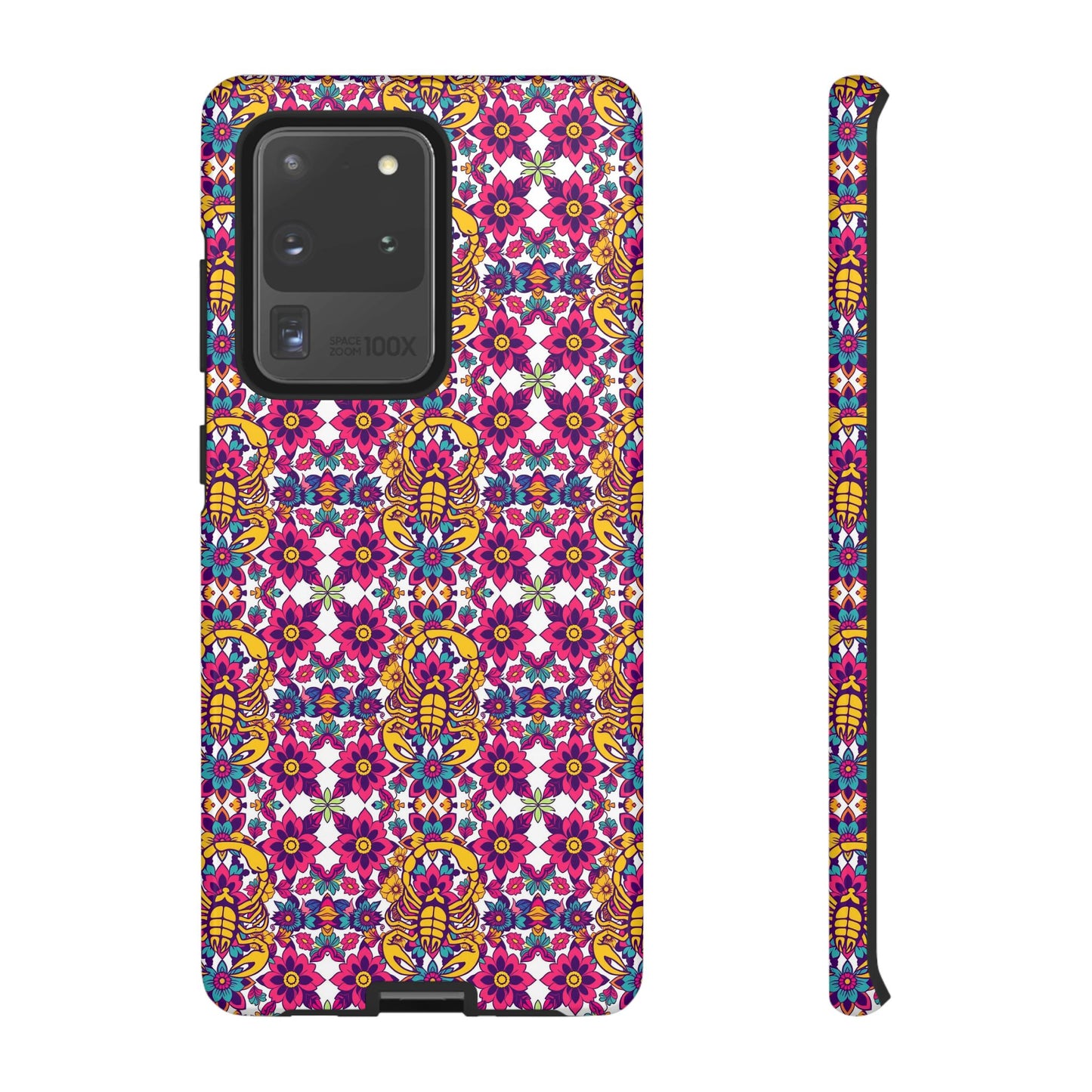 Tough Cases, Scorpio, Zodiac v2, Flower Pattern