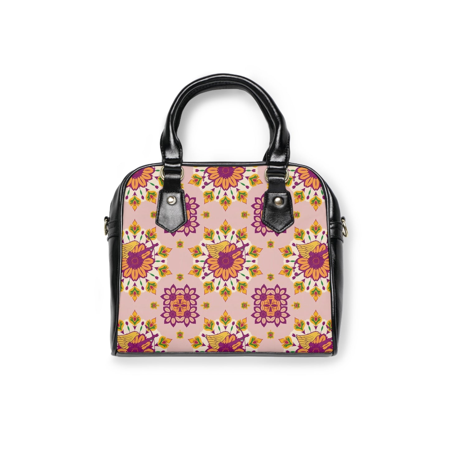 Shoulder Handbag, Sagittarius, Zodiac, Flower Pattern