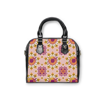 Shoulder Handbag, Sagittarius, Zodiac, Flower Pattern