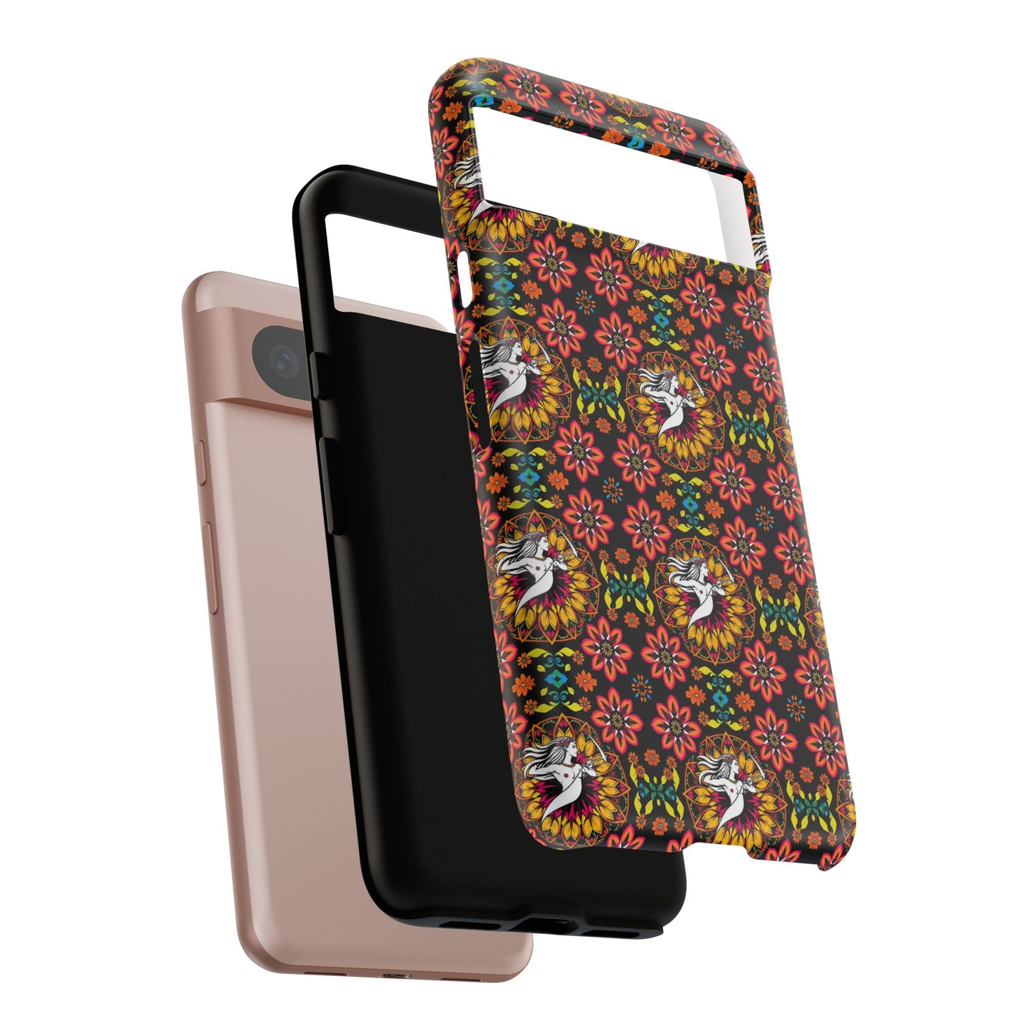 Tough Cases, Sagittarius, Zodiac v2, Flower Pattern
