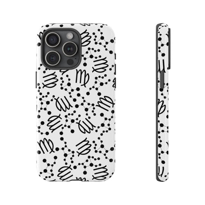Tough Cases with the Virgo Zodiac sign for iPhone, Samsung Galaxy, and Google Pixel devices