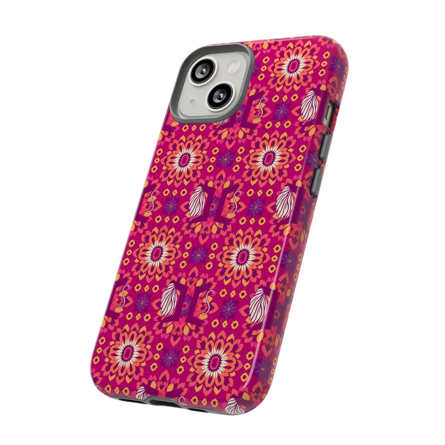Tough Cases, Gemini, Zodiac v1, Flower Pattern