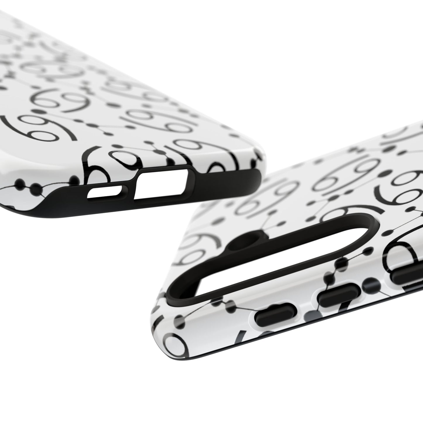 Tough Cases with the Cancer Zodiac sign for iPhone, Samsung Galaxy, and Google Pixel devices