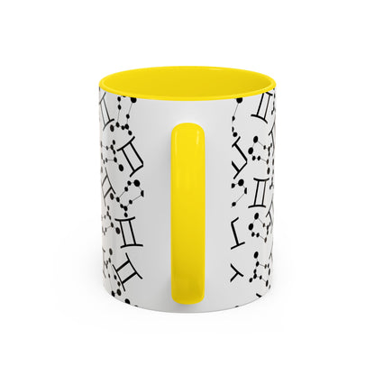 Accent Coffee Mug with the Gemini sign (11, 15oz)