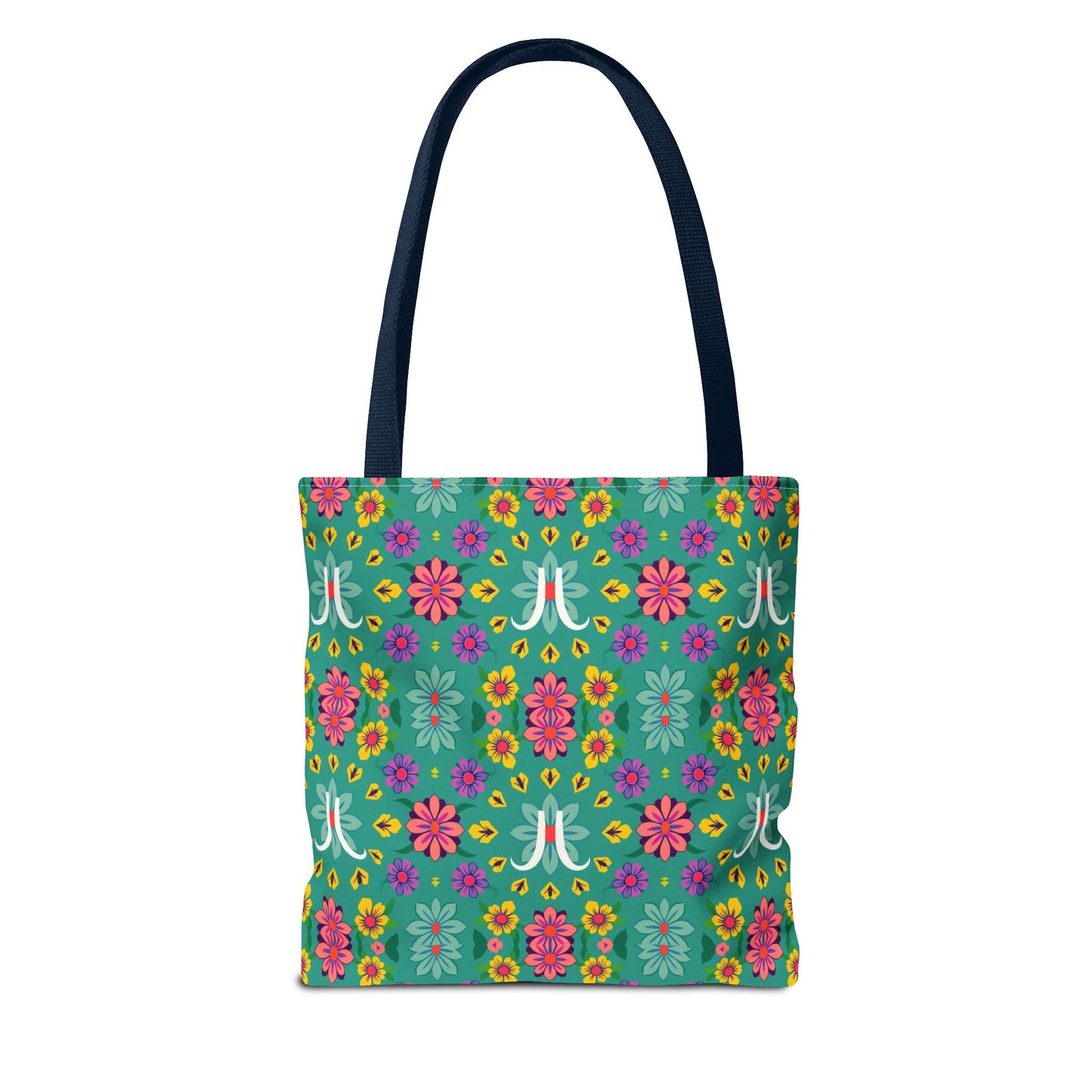 Tote Bag, (AOP), Aquarius, Zodiac v2, Flower Pattern