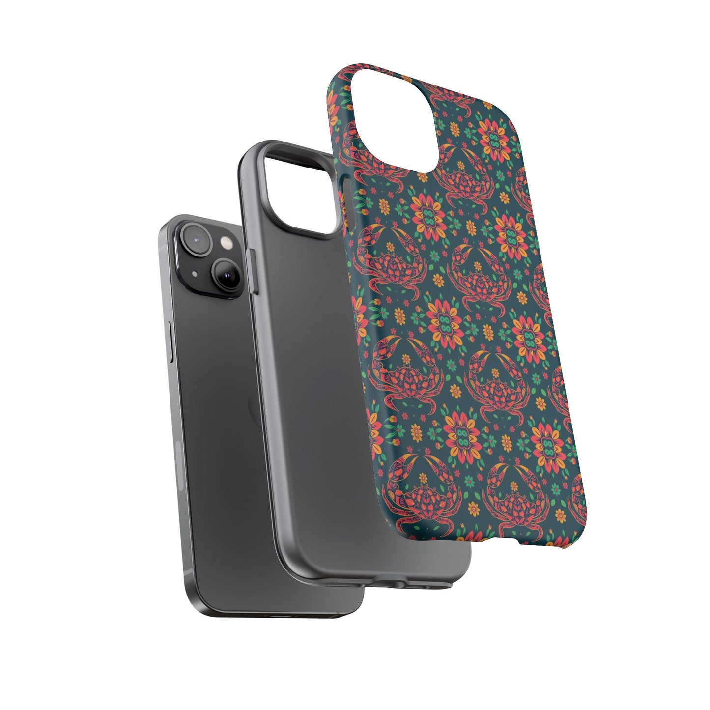 Tough Cases, Cancer, Zodiac v4, Flower Pattern