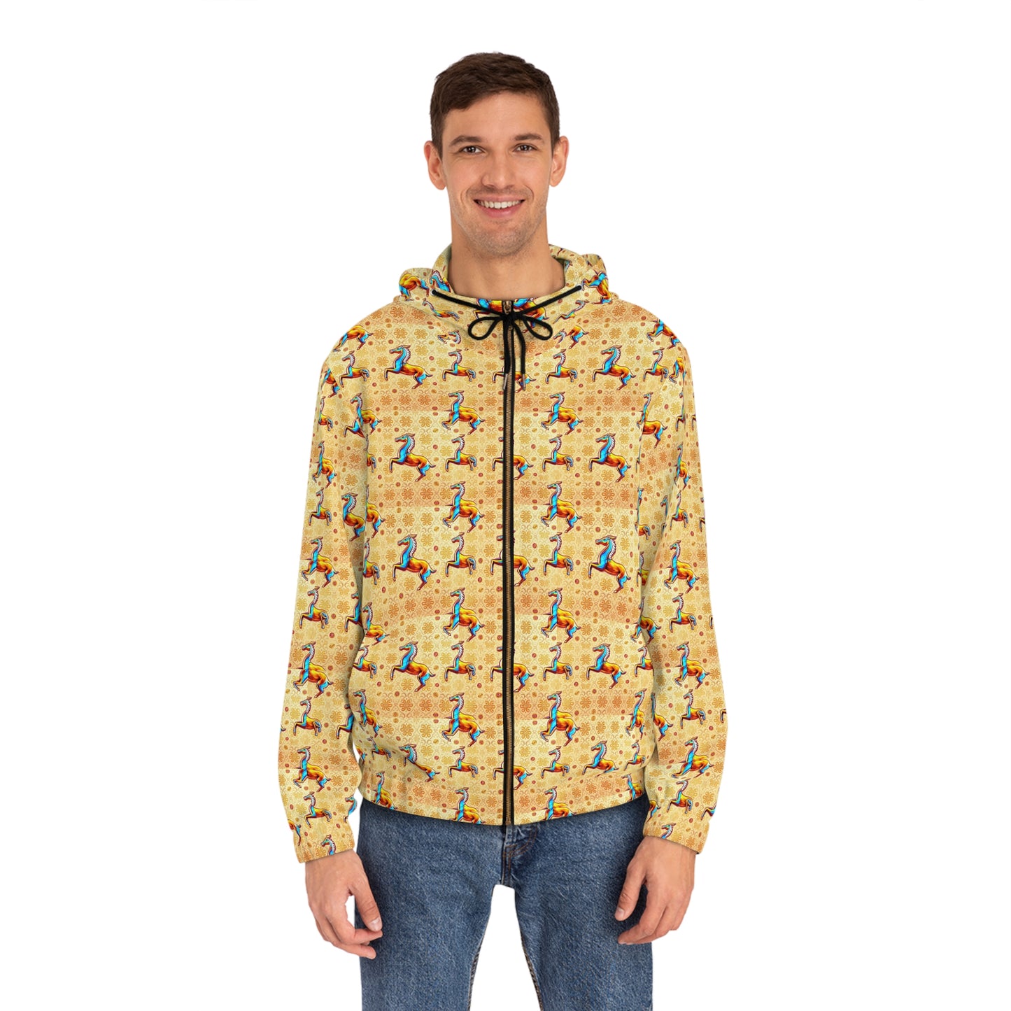 Full-Zip Hoodie (AOP), Virgo, Zodiac v2, Pattern