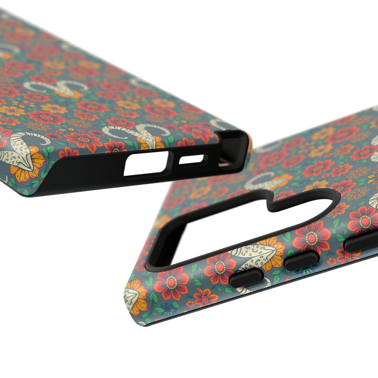 Tough Cases, Aries, Zodiac v3, Flower Pattern