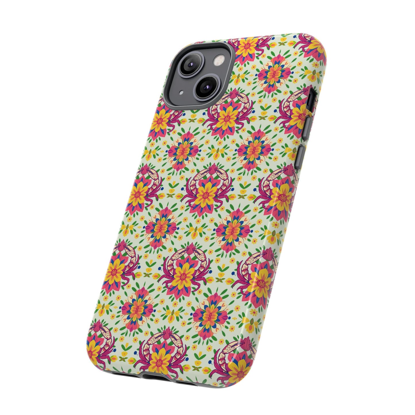 Tough Cases, Cancer, Zodiac v3, Flower Pattern