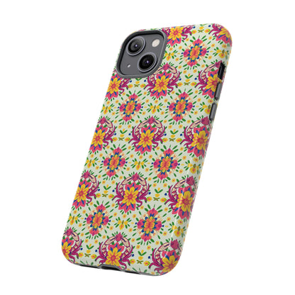 Tough Cases, Cancer, Zodiac v3, Flower Pattern