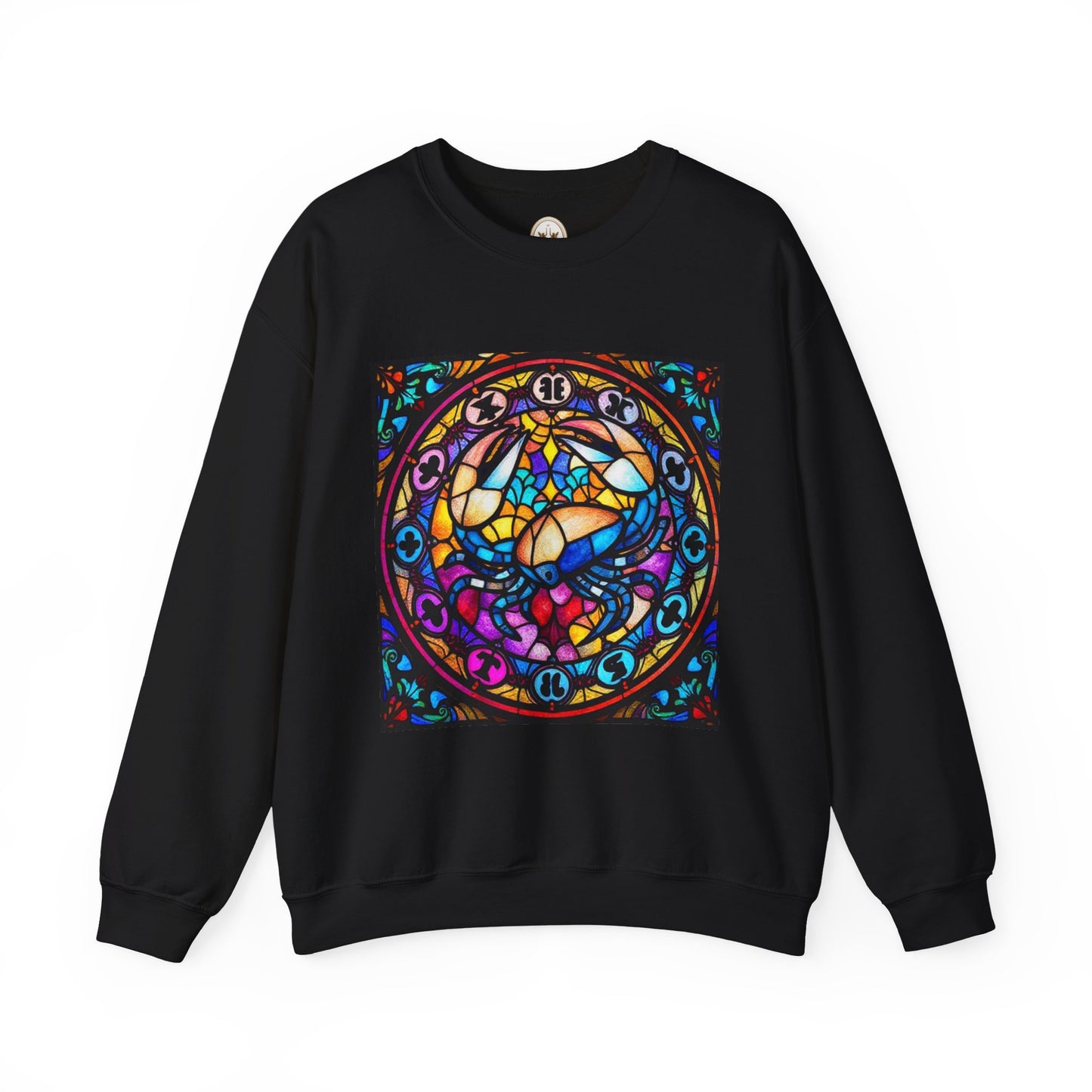 Unisex Heavy Blend™ Crewneck Sweatshirt, Glass, Cancer Zodiac Design