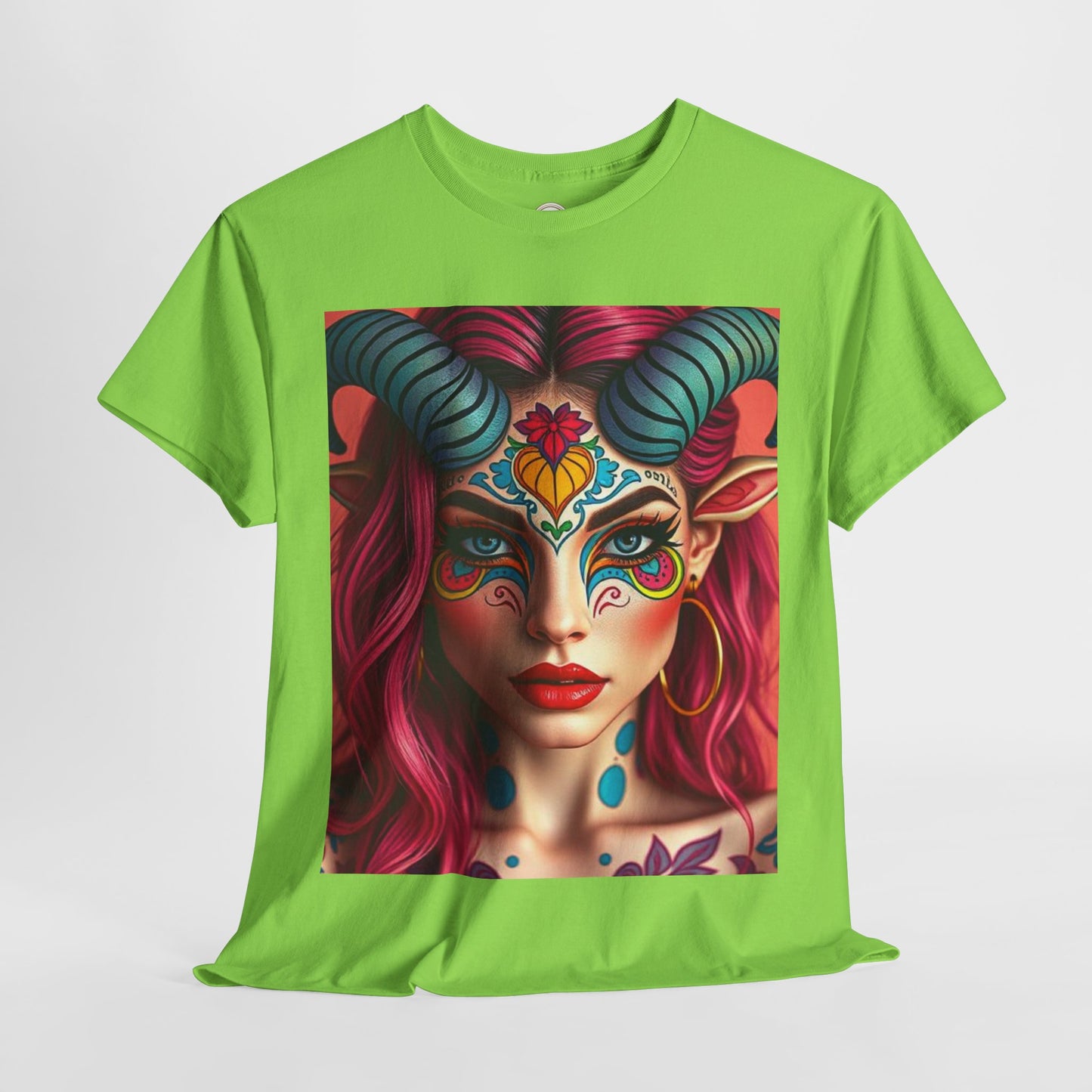 Unisex Heavy Cotton T-Shirt, Taurus, Zodiac, Sexy Art