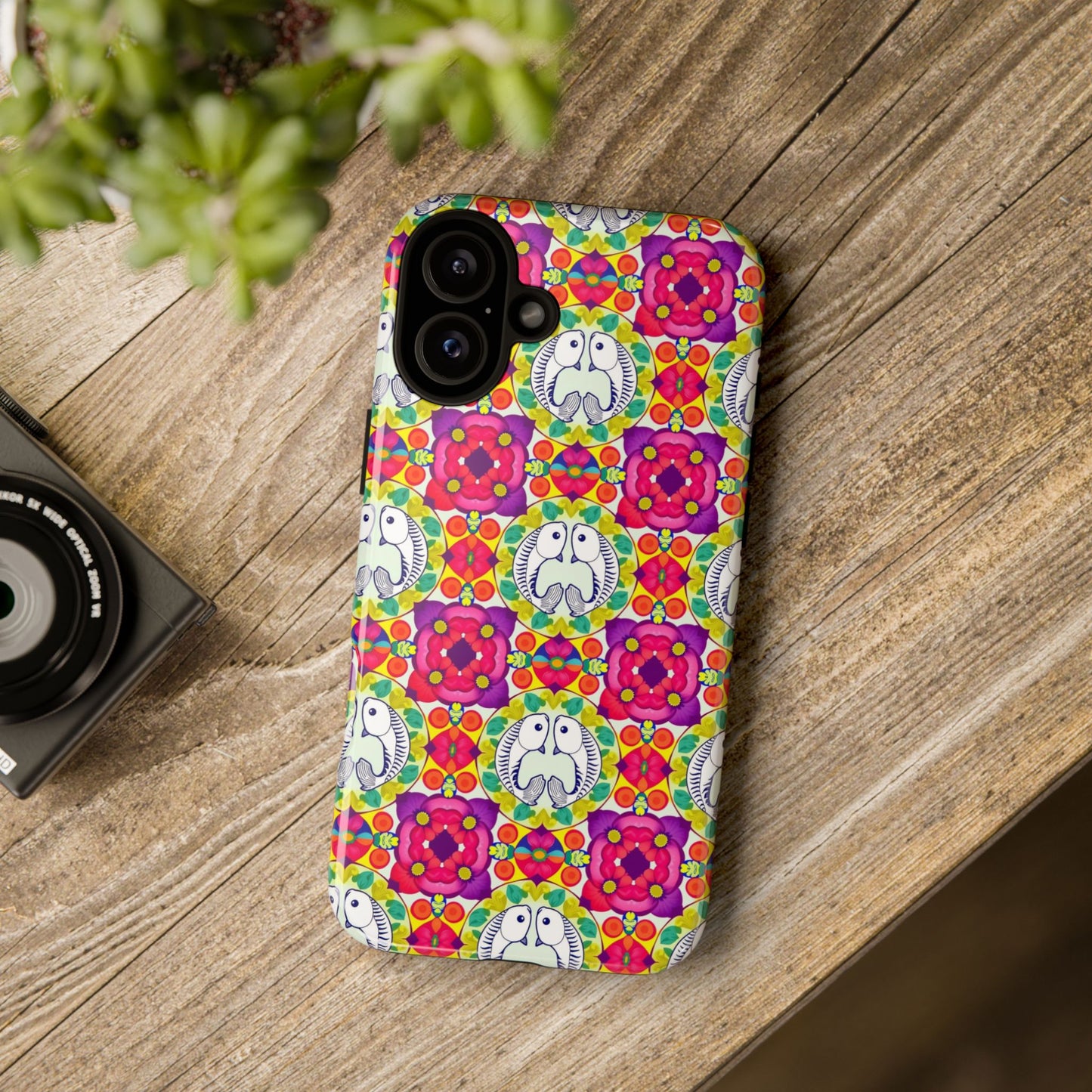 Tough Cases, Pisces, Zodiac v2, Flower Pattern