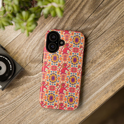 Tough Cases, Leo, Zodiac v1, Flower Pattern