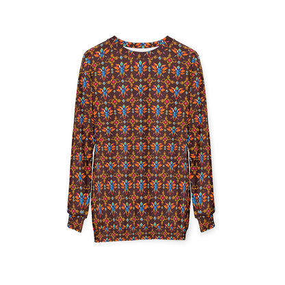 Unisex Sweatshirt (AOP), Taurus, Zodiac v1, Jewel Pattern