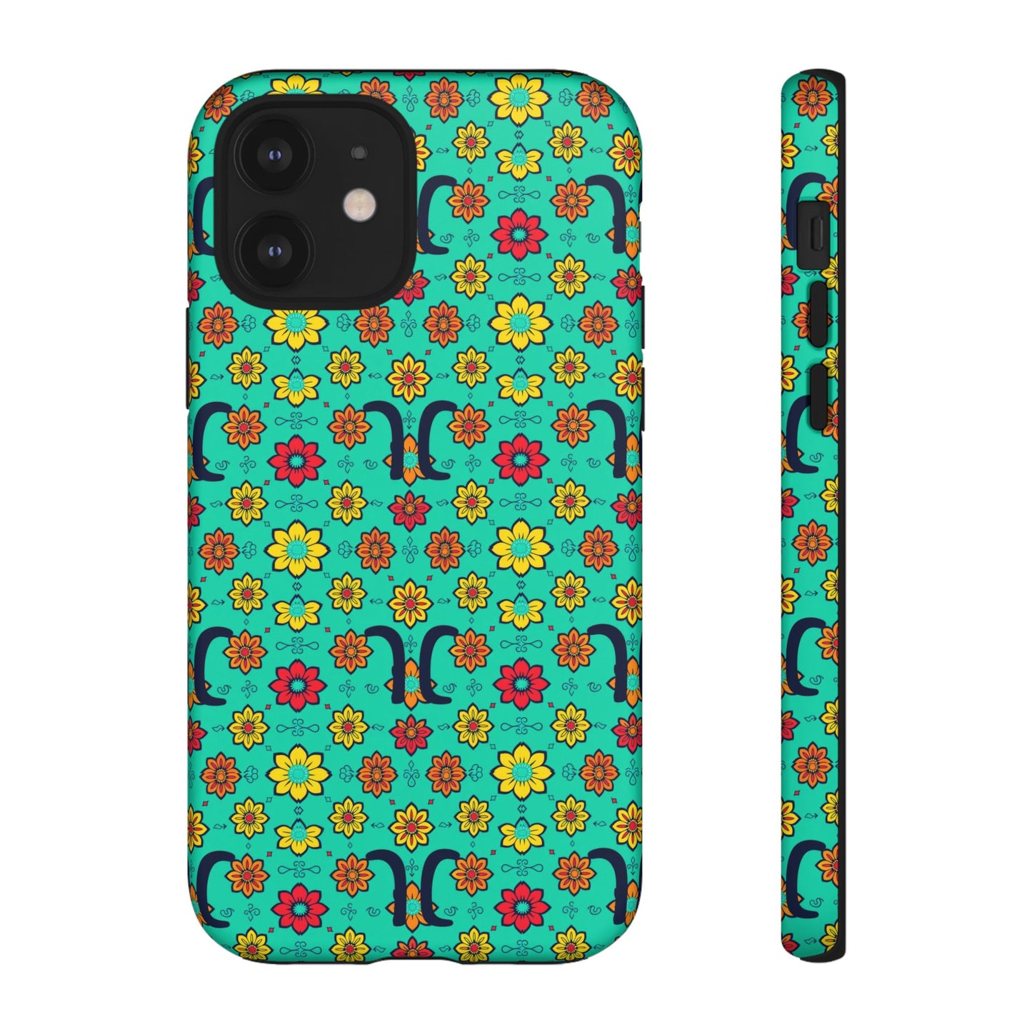 Tough Cases, Aquarius, Zodiac v2, Flower Pattern