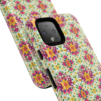 Tough Cases, Cancer, Zodiac v3, Flower Pattern
