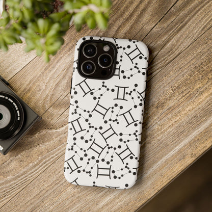 Tough Cases with the Gemini Zodiac sign for iPhone, Samsung Galaxy, and Google Pixel devices