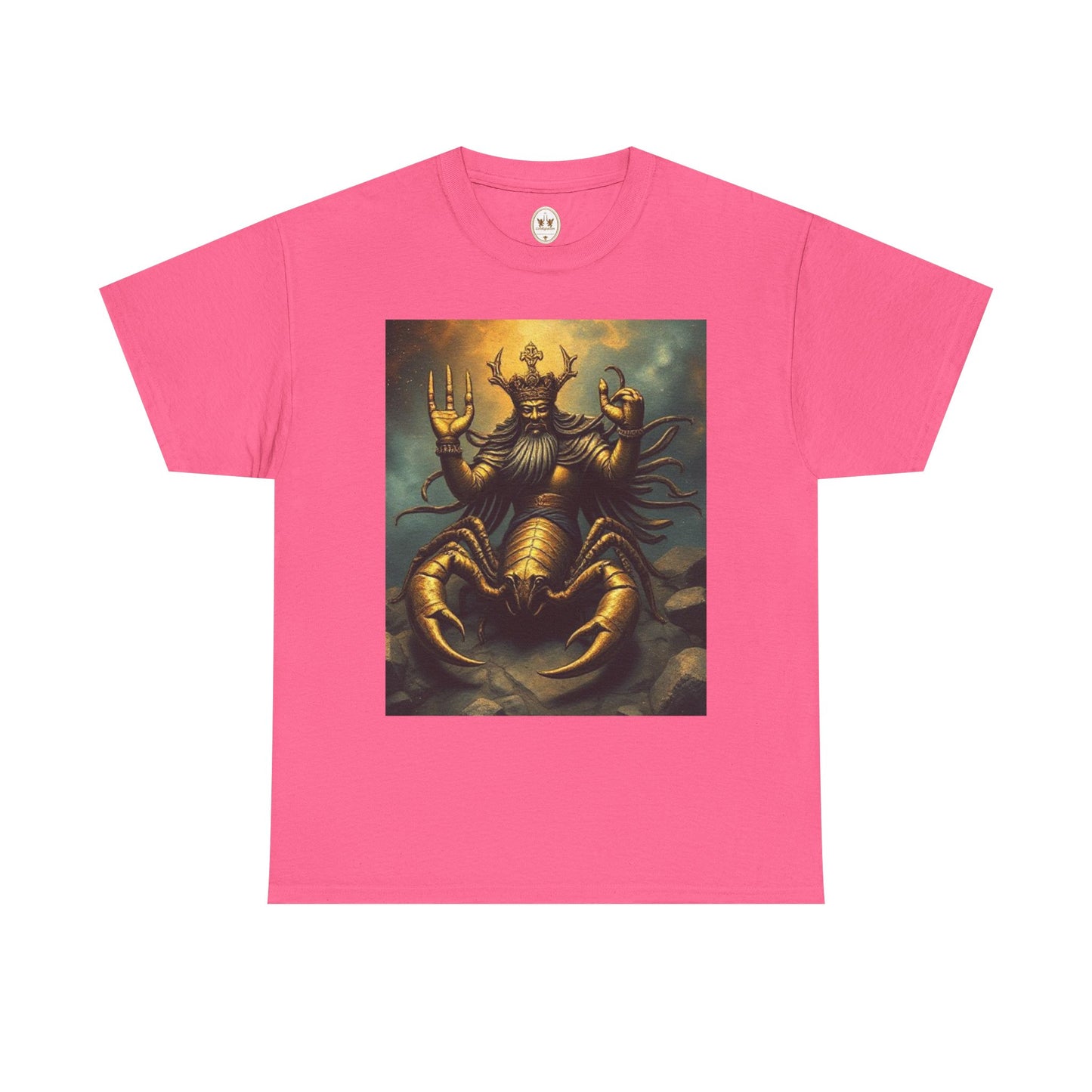 Unisex Heavy Cotton T-Shirt, Desert Scorpio King, Zodiac Design