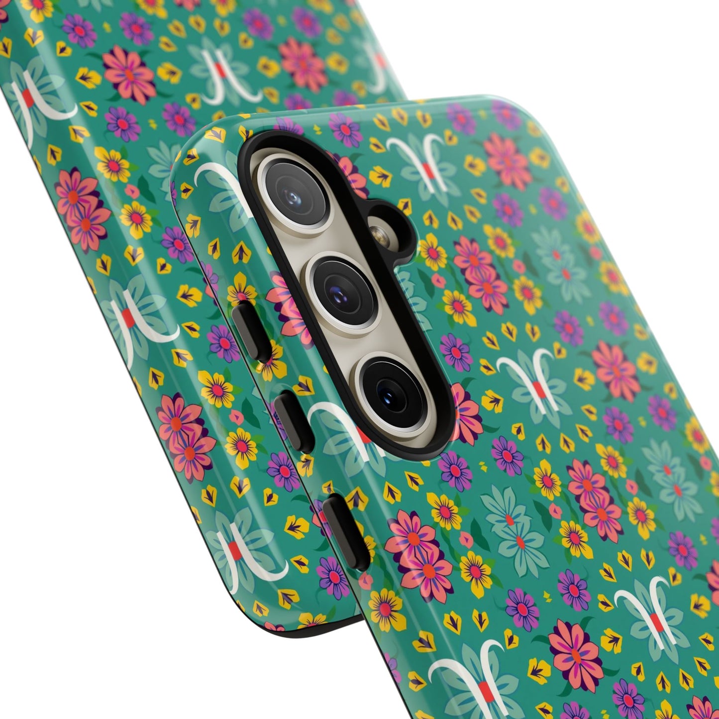 Tough Cases, Aquarius, Zodiac v4, Flower Pattern
