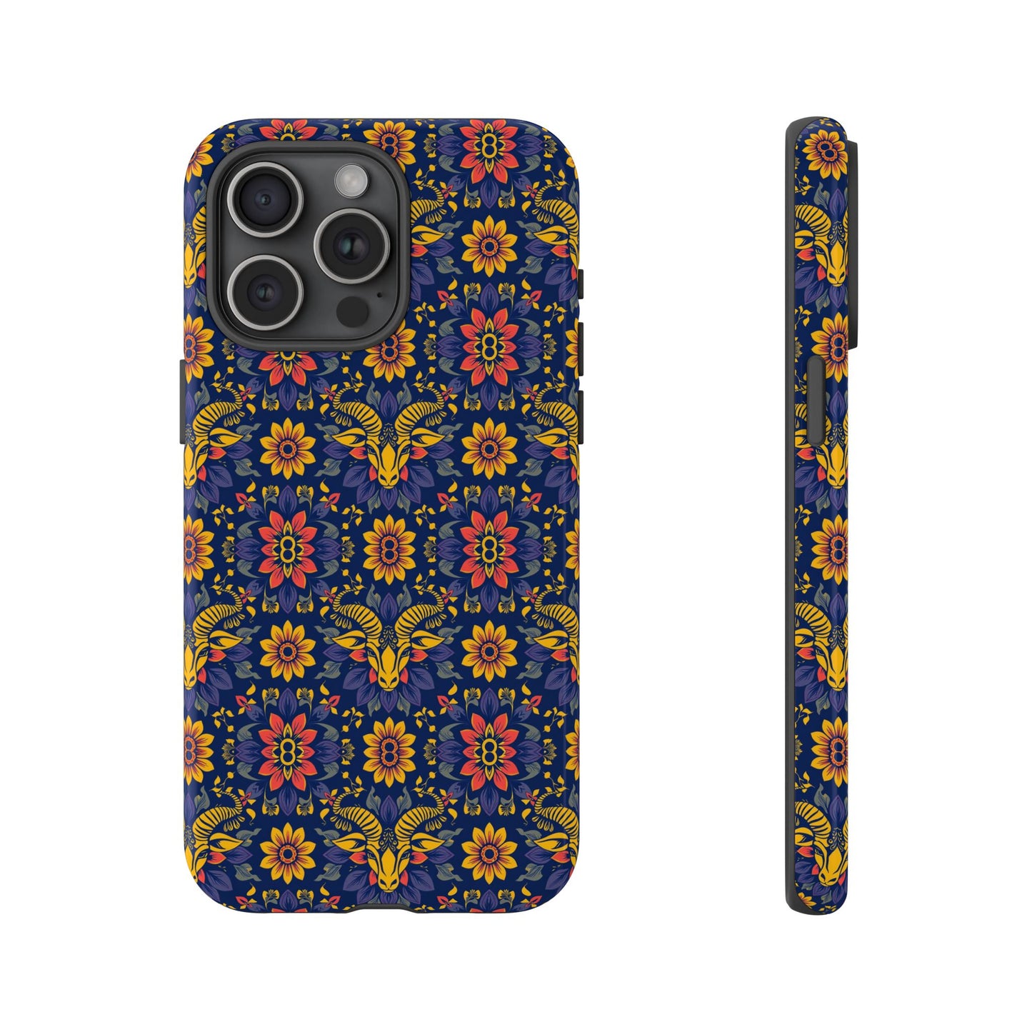 Tough Cases, Taurus, Zodiac v3, Flower Pattern