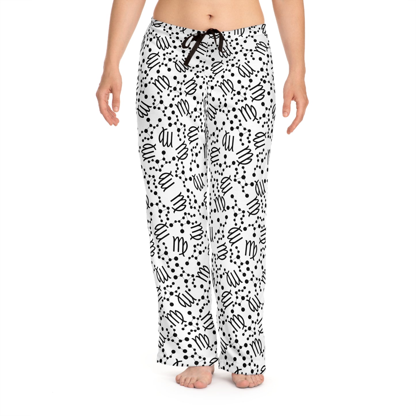 Women's Zodiac Pajama Pants (AOP) Virgo Zodiac Sign