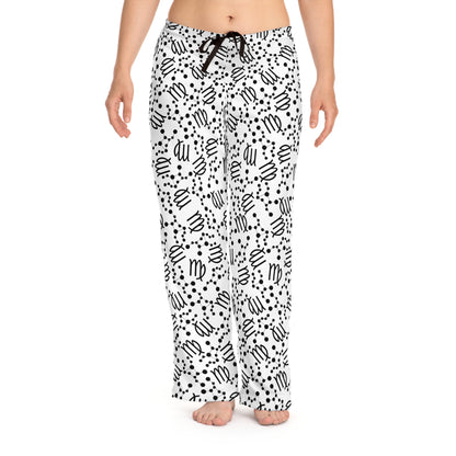 Women's Zodiac Pajama Pants (AOP) Virgo Zodiac Sign
