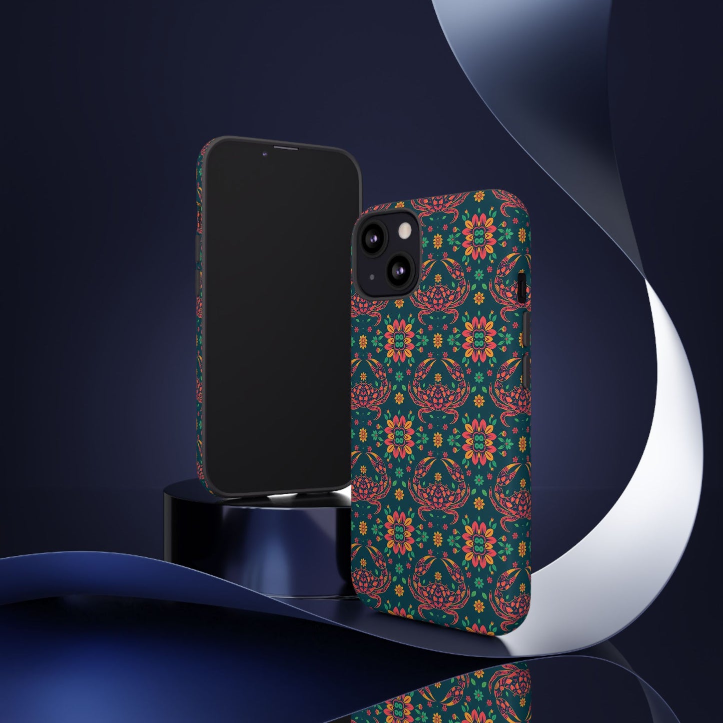Tough Cases, Cancer, Zodiac v4, Flower Pattern