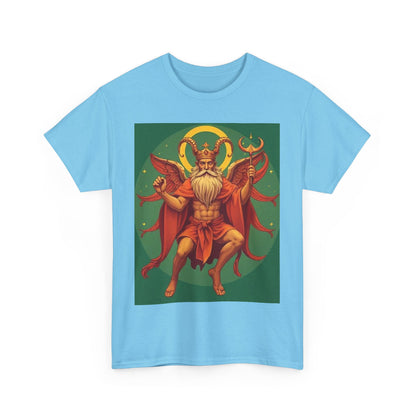 Unisex Heavy Cotton T-Shirt, Aries God, Zodiac Design