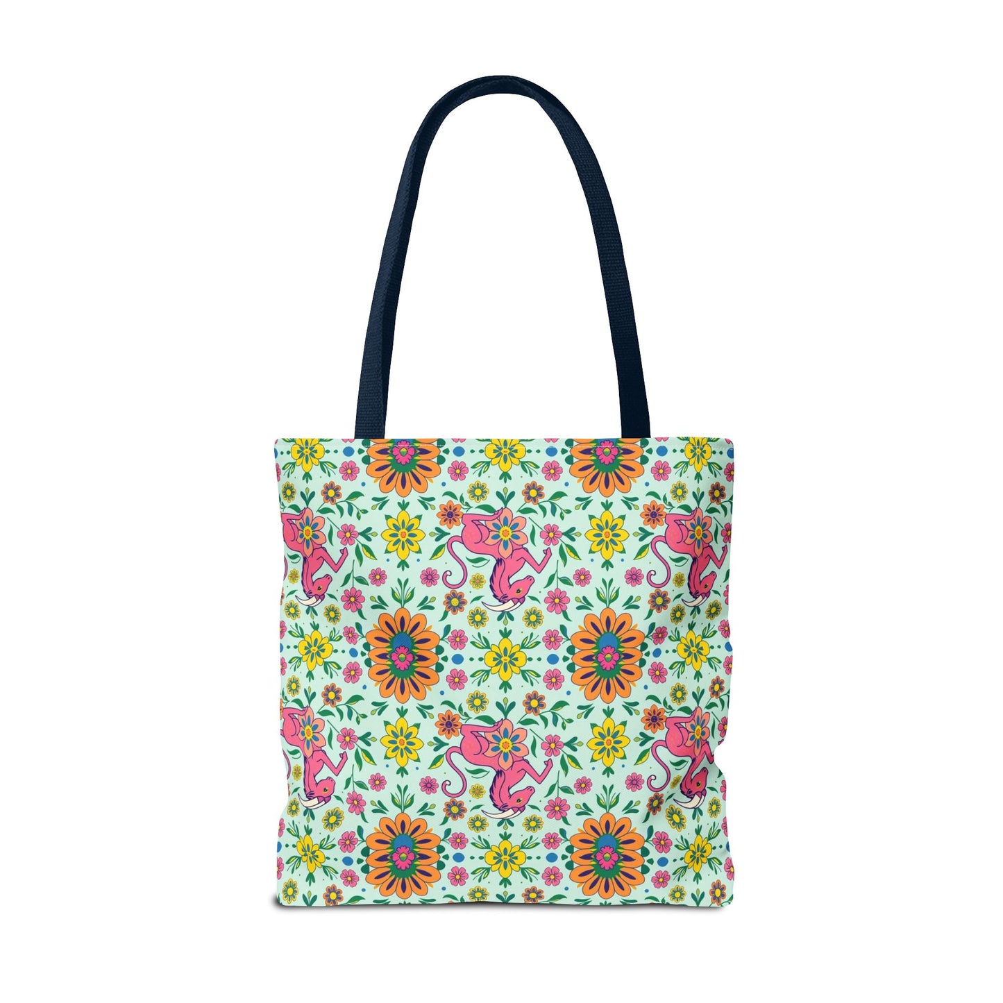 Tote Bag (AOP), Aquarius, Zodiac, Flower Pattern