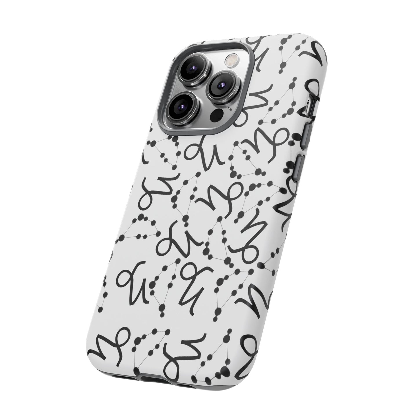 Tough Cases with the Capricorn Zodiac sign for iPhone, Samsung Galaxy, and Google Pixel devices