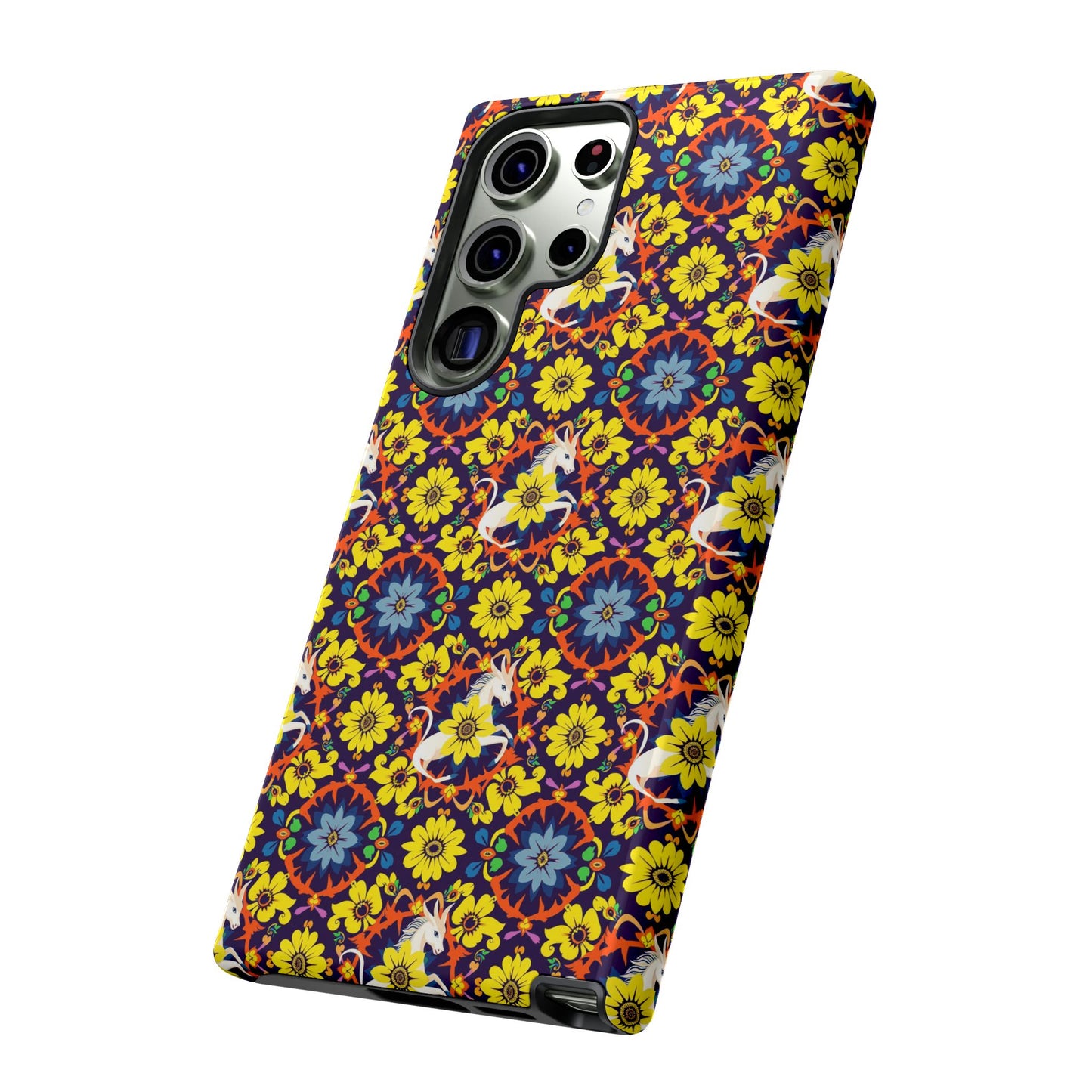 Tough Cases, Aquarius, Zodiac v3, Flower Pattern
