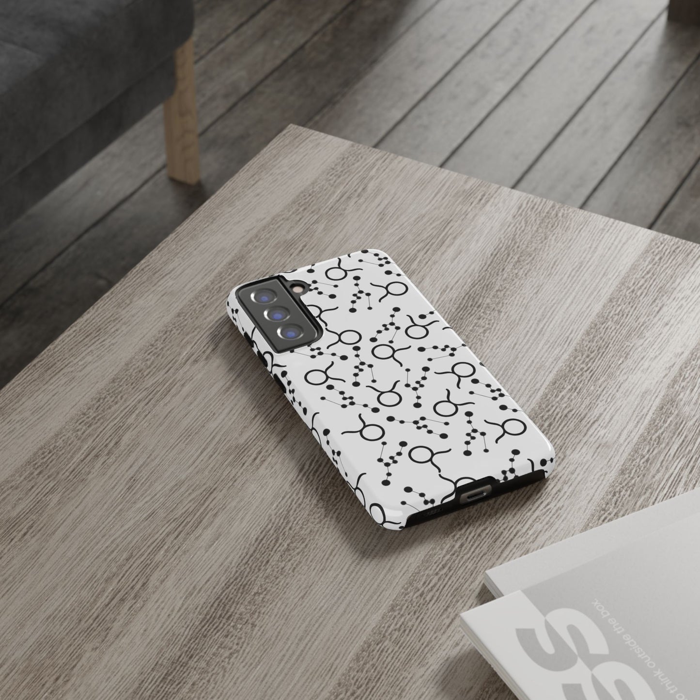 Tough Cases with the Taurus Zodiac sign for iPhone, Samsung Galaxy, and Google Pixel devices