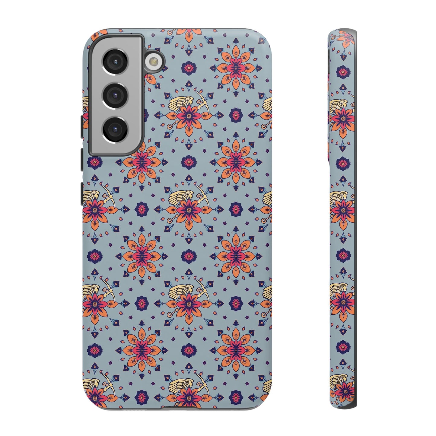 Tough Cases, Sagittarius, Zodiac v3, Flower Pattern