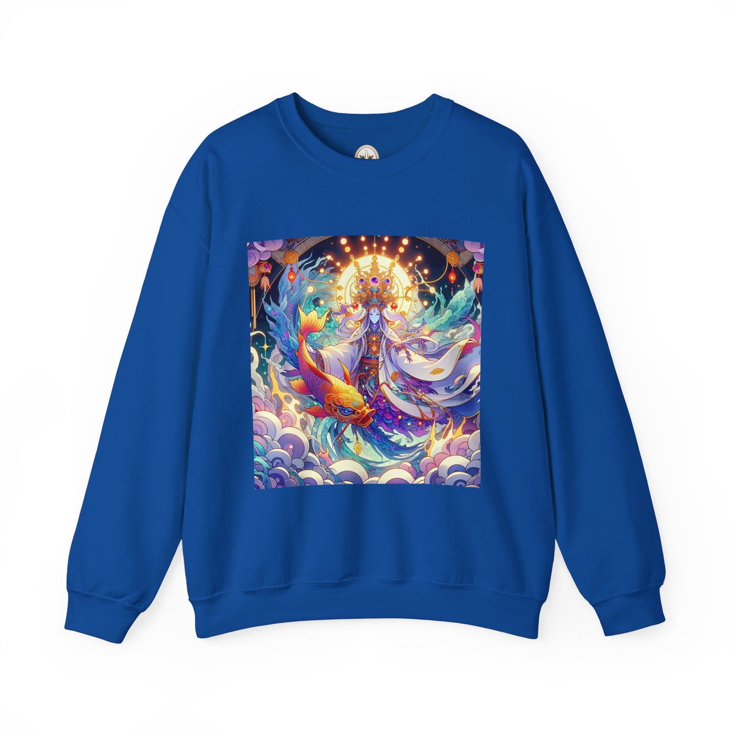 Unisex Heavy Blend™ Crewneck Sweatshirt, Anime Pisces King, Zodiac Design