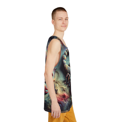Men's Tank (AOP), Regular fit, Scorpio Space Zodiac Sign