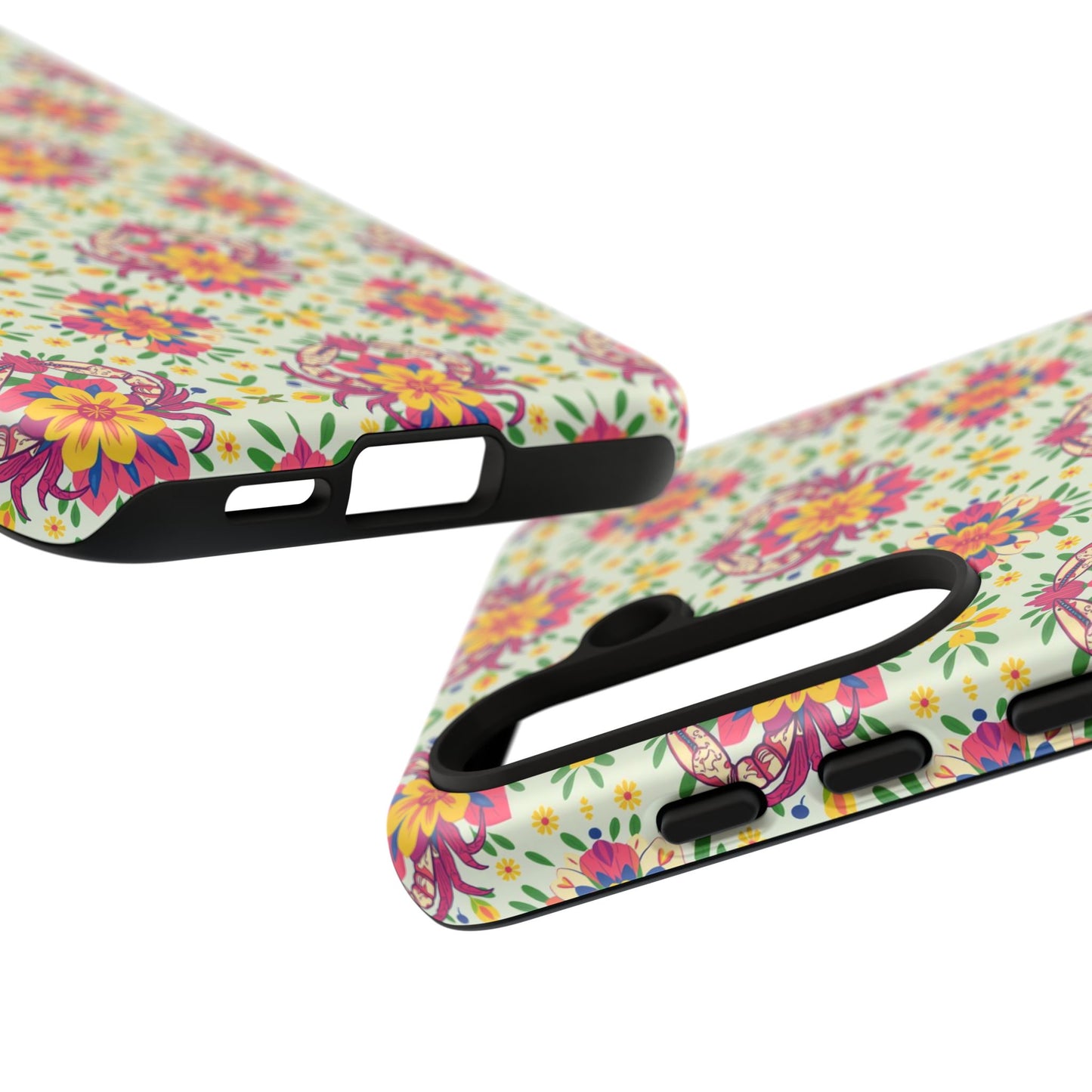 Tough Cases, Cancer, Zodiac v3, Flower Pattern