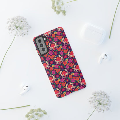 Tough Cases, Cancer, Zodiac v1, Flower Pattern