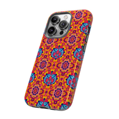 Tough Cases, Pisces, Zodiac v1, Flower Pattern